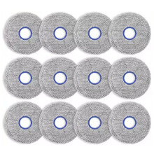 12pcs Compatible for  L60 Pro Ultra Replacement Parts Accessories Mop Cloth Pad Vacuum Cleaner Parts