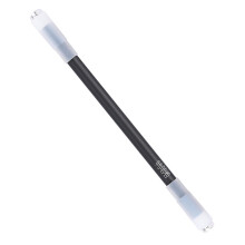 (Black) Drehbarer Kugelschreiber mit Edelstahlspitzen für stabiles Drehen – 23 cm, gefertigt aus Kunststoff und Metall