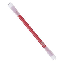 (Red) Rotating Ballpoint Pen with Stainless Steel Tips for Stable Spinning - 23cm Plastic and Metal Construction