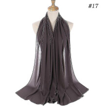 (color17) Parelchiffon sjaal 75x175cm Dames omslagdoek met diverse draagstijlen Draagbare sjaal