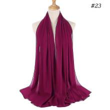 (color23) Parelchiffon sjaal 75x175cm Dames omslagdoek met diverse draagstijlen Draagbare sjaal