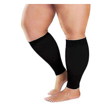 (Nine black, 5XL) Kompressionsstrümpfe mit abgestuftem Druck (20–30 mmHg) für verbesserte Durchblutung, Übergrößen S–7XL