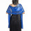 (Blue) Evening Shawl in Polyester Satin, 200 by 70 cm Solid Colour, Plain Weave Mid-Length Stole 1