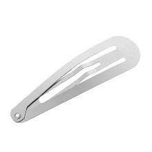 (6cm) Metal Snap Hairpins 50 Pieces, Silver Colour 4-6 cm for Hair Bow Making & Craft