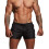 (Black, S) Men's Swim Trunks Mid-Length Quick-Drying with Zip Pockets and Adjustable Drawstring 1