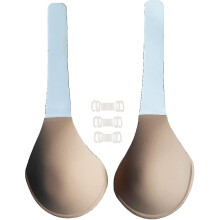 (G) Zelfklevende bh, siliconen, strapless, huidskleurig, herbruikbaar