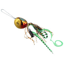 Hot Moon Bait Round Moon Bait Slow Shake Iron Plate Lead Silica Gel Tail Wire Sea Fishing Luya Bait Snakefish Codfish C