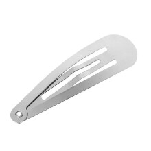 (5cm) Metal Snap Hairpins 50 Pieces, Silver Colour 4-6 cm for Hair Bow Making & Craft