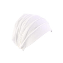 (white) Kankerhoofdbanden voor vrouwen, katoen, diverse kleuren, elastisch, comfortabele chemotherapiemutsen