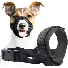 (Blue, XL) Hundemaulkorb mit Kopfriemen, gepolstert und strapazierfähig für mittelgroße Hunde, verstellbare Passform