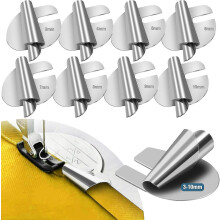 (All 8 Size) Ruostumattomasta teräksestä valmistettu rullattu paininjalkasetti, 3–10 mm, yhteensopiva teollisuus- ja lukkotikkikoneisiin