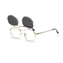 (Gray) Zonnebril in retro punkstijl met TAC-technologie en metalen frame, UV400-bescherming.
