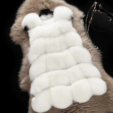 (White, 3XL) Gilet sans manches en fausse fourrure pour femme, design ouvert et duveteux, vĂŞtement d'hiver chaud