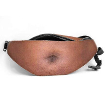 (2 black skin) Beer Belly Waist Bag Adjustable Belt for Men and Women, Waterproof, Fits Phone & Cash