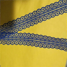 (sapphire) 25mm Wide Lace Trim, Hard Yarn/Nylon 10 Yards for Wedding Dress Decor, Halloween Costume