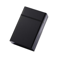 (black) Zigarettenetui aus Aluminium für 20 King-Size-Zigaretten, feuchtigkeitsbeständig, mit Schiebedeckel, in verschiedenen Farben