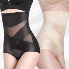 (Skin Color, XL) High Waisted Compression Shaper Pants, FG05, Firm Control for Abdomen and Hips, Posture Support, Breathable Fabric