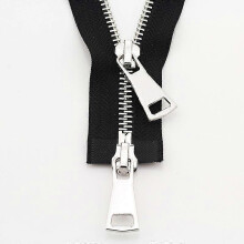 (black, 90cm) Metalen ritssluiting, geschikt voor bovenkleding, 5# zinklegering, tweewegs te openen voor jassen en jacks.