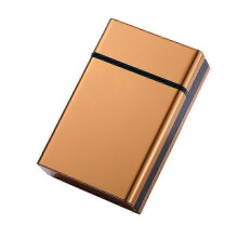 (golden) Zigarettenetui aus Aluminiumlegierung mit Schiebedeckel, druck- und wasserbeständig
