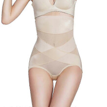 (Skin Color, 3XL) High Waisted Compression Shaper Pants, FG05, Firm Control for Abdomen and Hips, Posture Support, Breathable Fabric