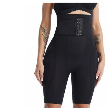 (black, 6XL) Hoge taille legging met ingebouwde pads voor een flatterend effect op de heupen.