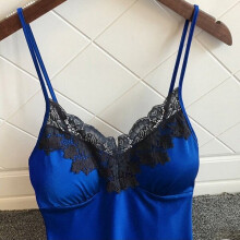 (XL) Loungewear Nightgown with Adjustable Straps, 95% Polyester 5% Elastane, Made in Poland
