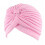 (Pink) Damesmuts met pompons, effen kleur, polyester, one size, casual model. 2