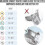 (Grey, S) Dog Muzzle with Head Strap, Padded and Durable for Medium Dogs, Adjustable Fit 5