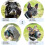 (Blue, M) Dog Muzzle with Head Strap, Padded and Durable for Medium Dogs, Adjustable Fit 3