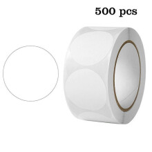 (C515) Ronde etiketten, verwijderbaar, zelfklevend, waterdicht, rol van 500 stuks voor kantoorclassificatie en -markering.