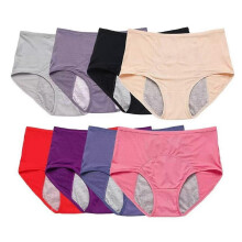 (8XL) Ropa interior impermeable lavable y reutilizable, paquete de 8 unidades, tallas de la M a la 8XL para protección diurna y nocturna.