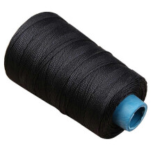 (Black) Nylonfaden 0,8 mm 300 m, strapazierfähig und reißfest für Lederarbeiten wie Nähen, Basteln und Reparieren