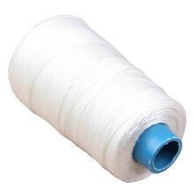 (White) Sterk nylon garen 0,8 mm, 300 meter, voor hand- of machinaal naaien van schoenen, tassen en tapijten.