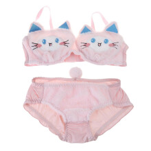 (pink, L) Plüsch-Unterwäsche-Set mit verstellbaren Spaghettiträgern aus Nylon für Damen, ideal als Thermounterwäsche, Größen S bis XL