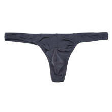 (Black, L) Miesten jääsilkkiset G-stringit, matalavyötäröiset, hengittävät nailoniset stringit arkikäyttöön