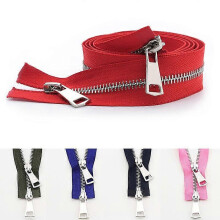 (navy blue, 70cm) Metal Zipper Compatible with Outerwear 5# Zinc Alloy Two-Way Open End for Coat and Jacket