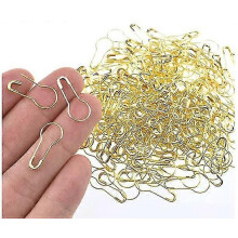 (gold) Épingles de sécurité en forme de calebasse en métal, 1000 pièces, résistantes à la rouille pour couturiers et artisans de création