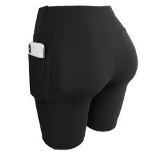 (Black, XL) Vrouwen hoge taille yoga fietsbroek, sneldrogend spandex, rekbaar compressief voor fitness hardlopen fietsen zomer buiten