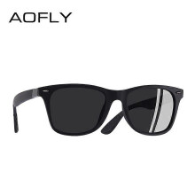 (Matte Black, C2) Polarized Sunglasses, Ultralight TR90 Square Frame, UV400 Protection, For Men Women Driving Outdoor Use