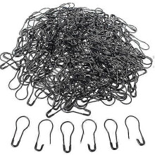 (black) Épingle de sûreté mini-gourde en métal, 1000 pièces, résistante à la rouille pour couture, fabrication de vêtements et travaux manuels