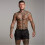 (Black, S) Men's Swim Trunks Mid-Length Quick-Drying with Zip Pockets and Adjustable Drawstring 2