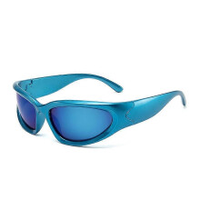 (C14) New Y2K Cyberpunk Unisex Sunglasses, UV400 Protection PC Frame Mirror Sport Goggles for Driving Cycling Party Travel Photo