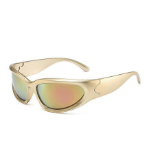 (C16) New Y2K Cyberpunk Unisex Sunglasses, UV400 Protection PC Frame Mirror Sport Goggles for Driving Cycling Party Travel Photo