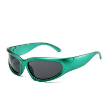 (C17) New Y2K Cyberpunk Unisex Sunglasses, UV400 Protection PC Frame Mirror Sport Goggles for Driving Cycling Party Travel Photo