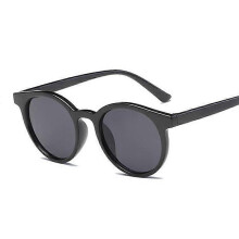 (BlackGray) Cat Eye Sunglasses for Women, Black Small Frame, UV400 Protection, Mirror Lense, Vintage Fashion Wear