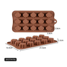 (A5 Maple Leaf) Silikonform, Lebensmittelecht, BPA-frei, antihaftbeschichtet, hitzebeständig, für Schokolade, Eiswürfel, Backen und Süßigkeiten