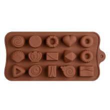 (A1 Multi-Style) Silikonform, Lebensmittelecht, BPA-frei, antihaftbeschichtet, hitzebeständig, für Schokolade, Eiswürfel, Backen und Süßigkeiten