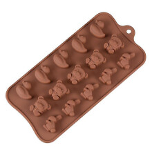 (B2 Animals) Silicone Diverse Moulds, Food Grade Non-stick, BPA Free, Heat Resistant for Chocolate, Candy, Ice Cubes, Cake, Baking, Holiday Events