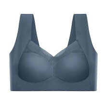 (dark blue, L) Wmbra houdingscorrigerende bh, naadloze push-up shapewear voor dames, comfortabele stretch crop top, maten L-3XL