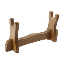 (Small layer dark) Soporte de madera para exhibir espadas Katana Tanto Dagger o vitrinas de mesa para dormitorio.